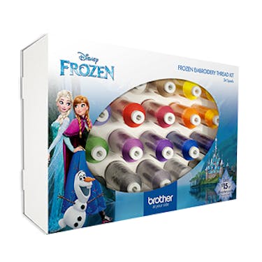 Brother Frozen Embroidery Thread Kit ETPFROZ124 - FREE Shipping over $49.99  - Pocono Sew & Vac